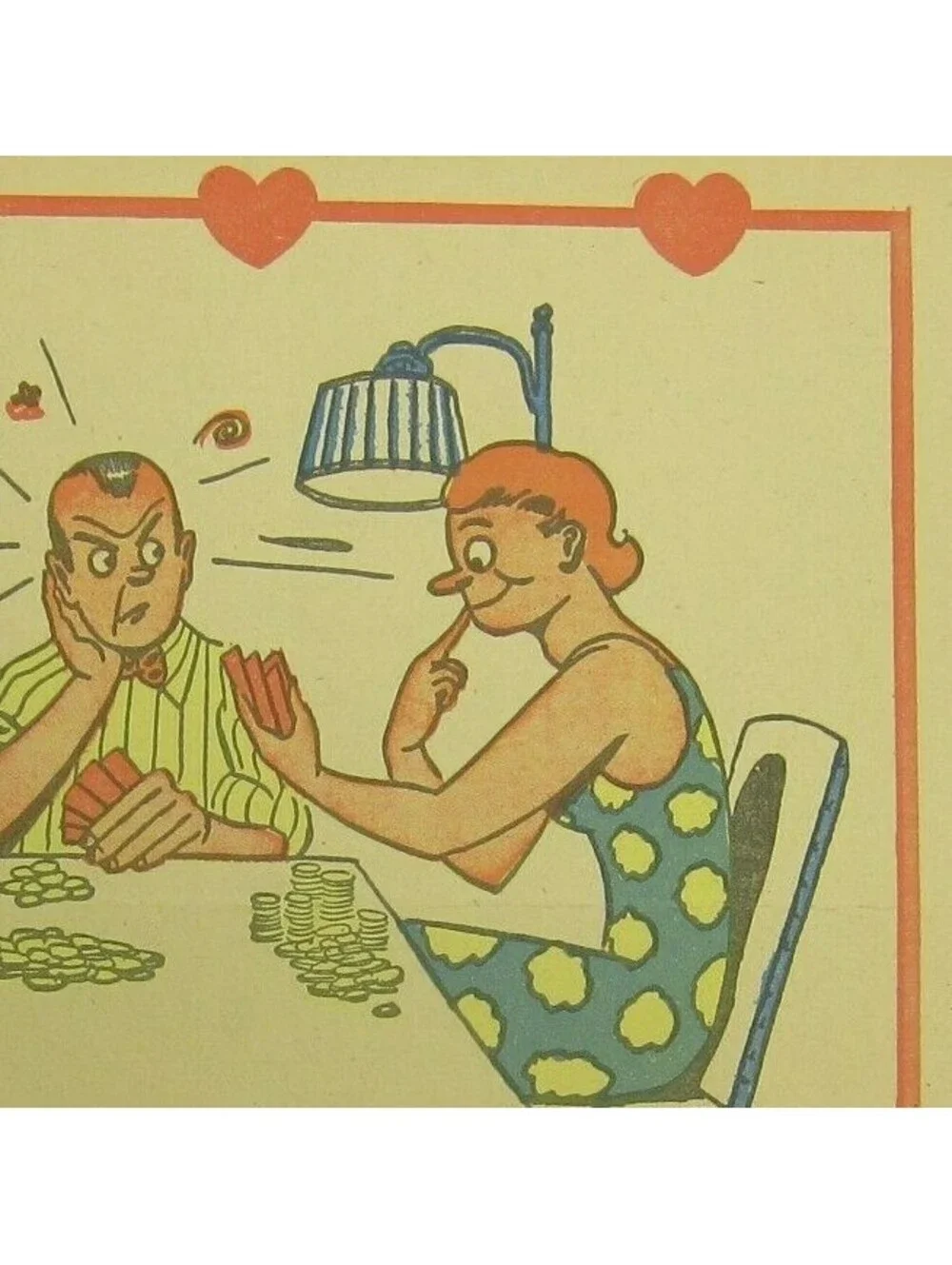 Vintage Vinegar Valentine Card Player Penny Dreadful Sarcasm Insult Ephemera